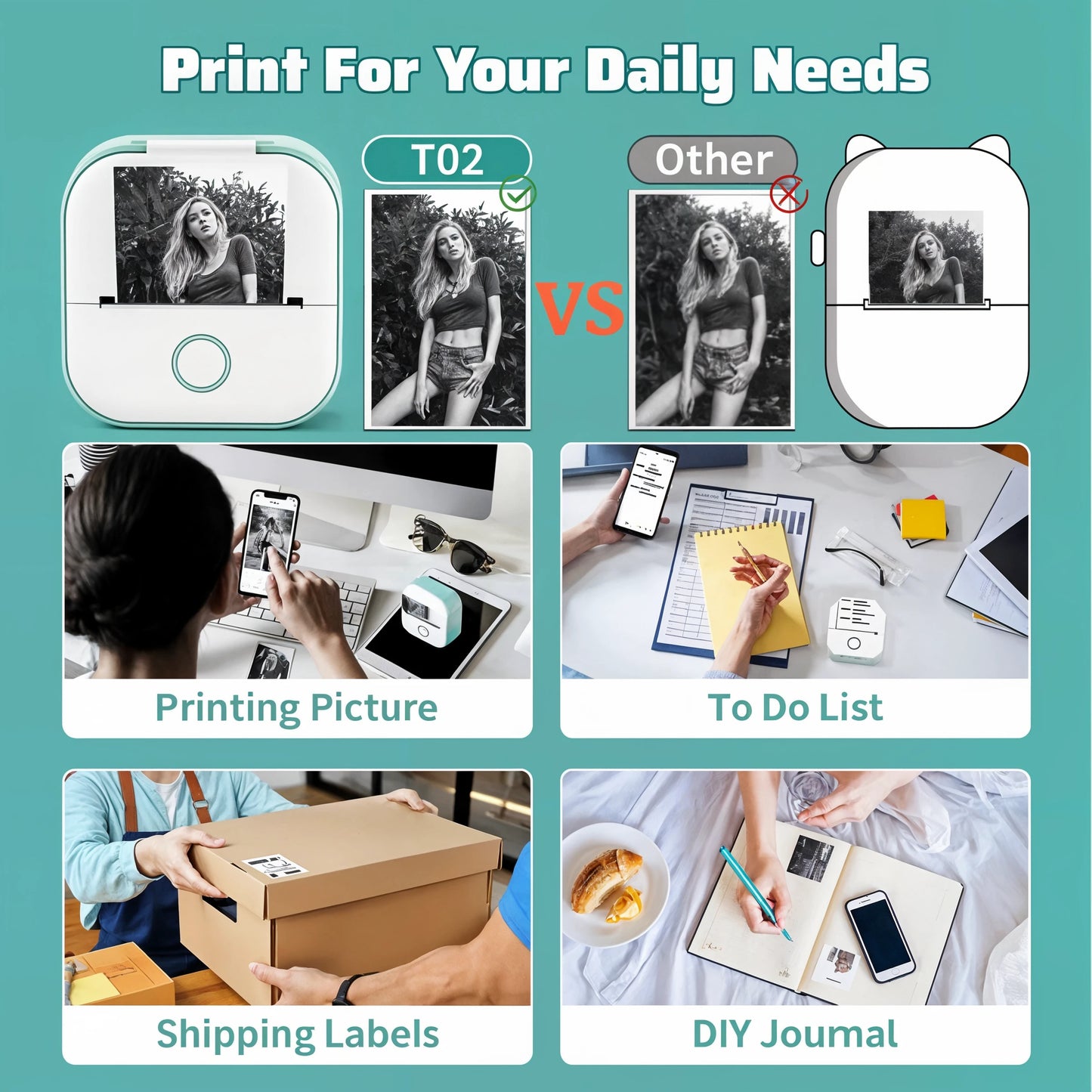 PrintMate - Wireless Thermal Printer & Labels - Dena Home