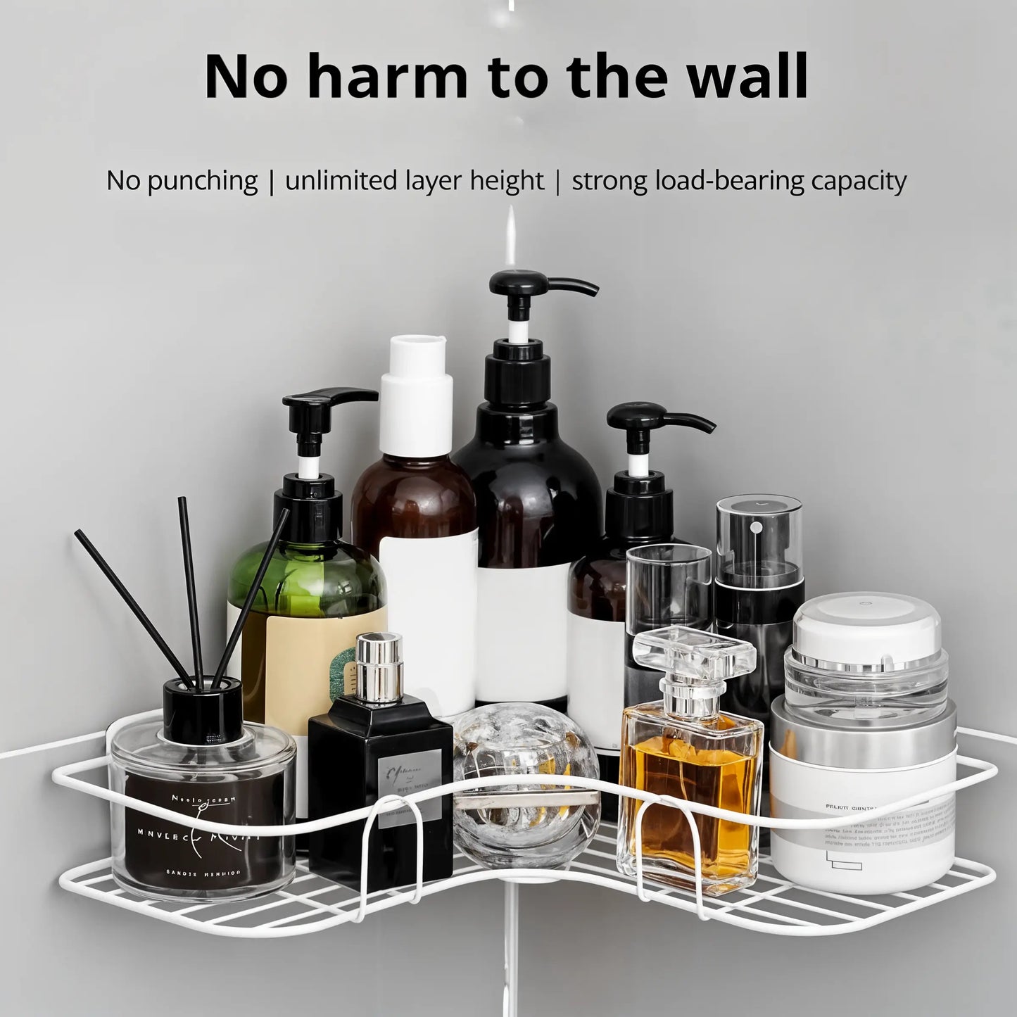 IronSpace - Durable Corner Rack for Bathroom - Dena Home
