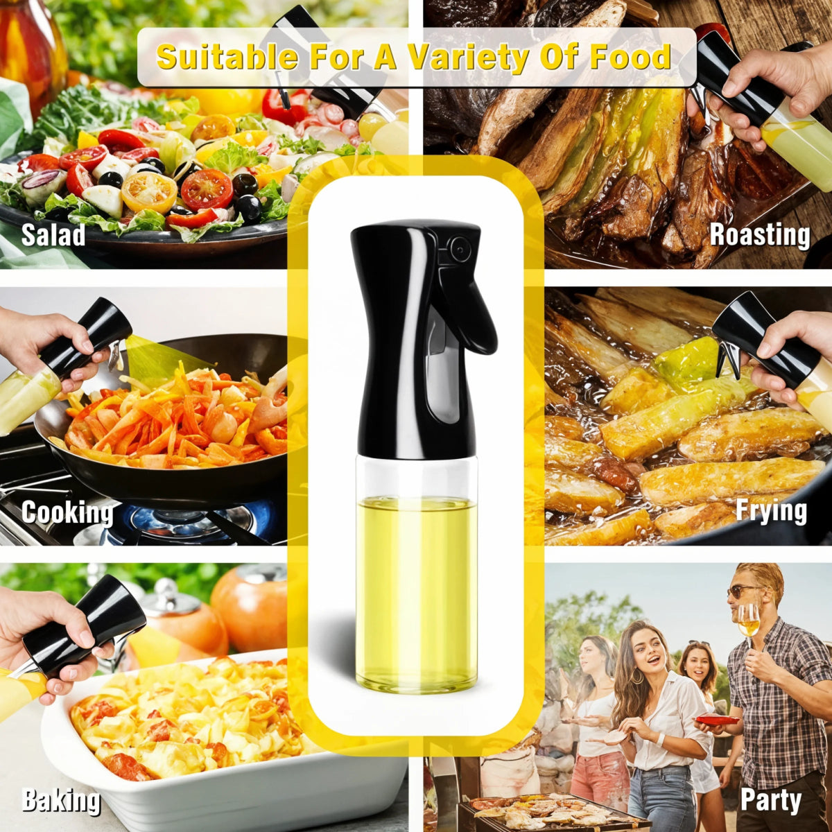 SizzleMist - Oil Spray & Cooking Mist Pot - Dena Home