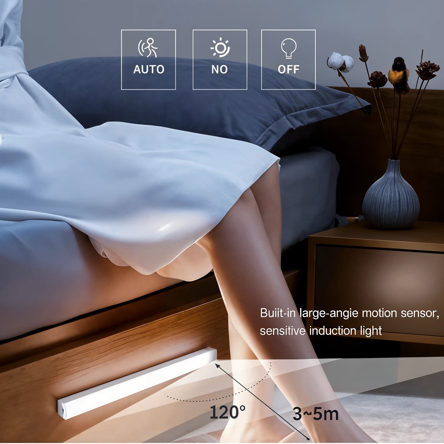 NightBeam - Rechargeable Motion Sensor Light - Dena Home