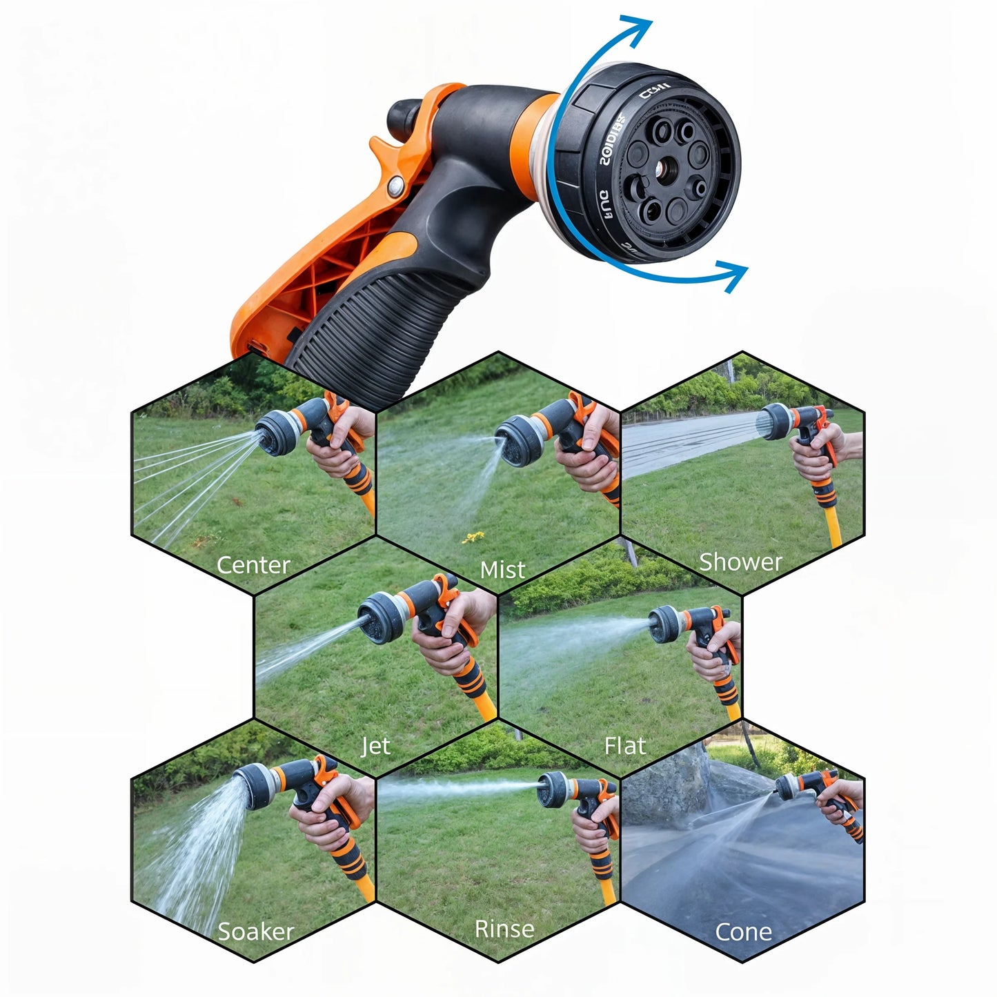 Irrig8 - High Pressure Adjustable Garden Sprayer - Dena Home