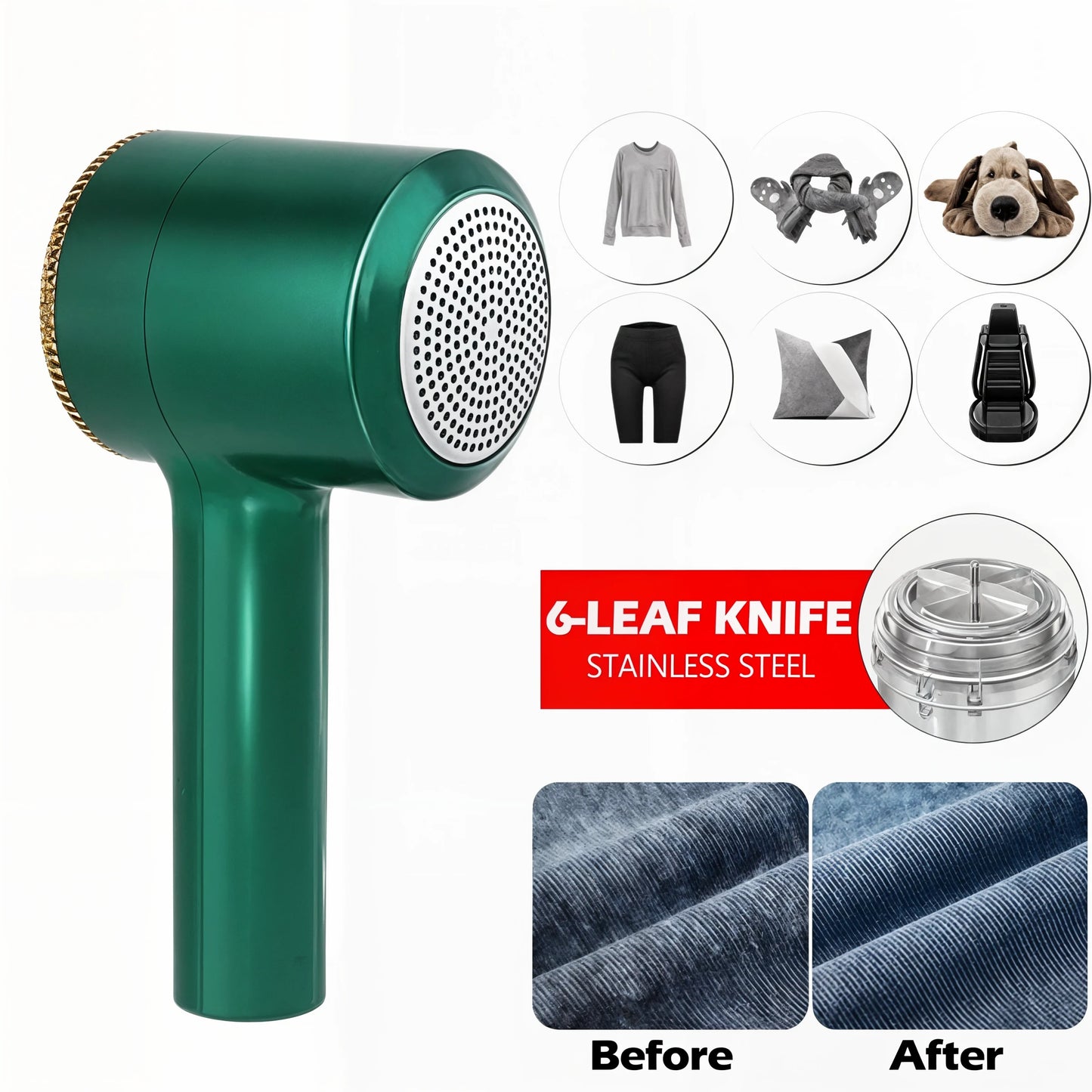 FreshTrim - USB Charged Lint Remover - Dena Home