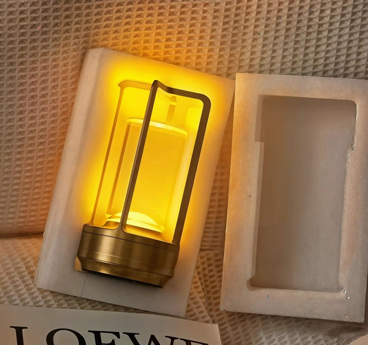 Solvi – Crystal Lantern Rechargeable Touch Light - Dena Home