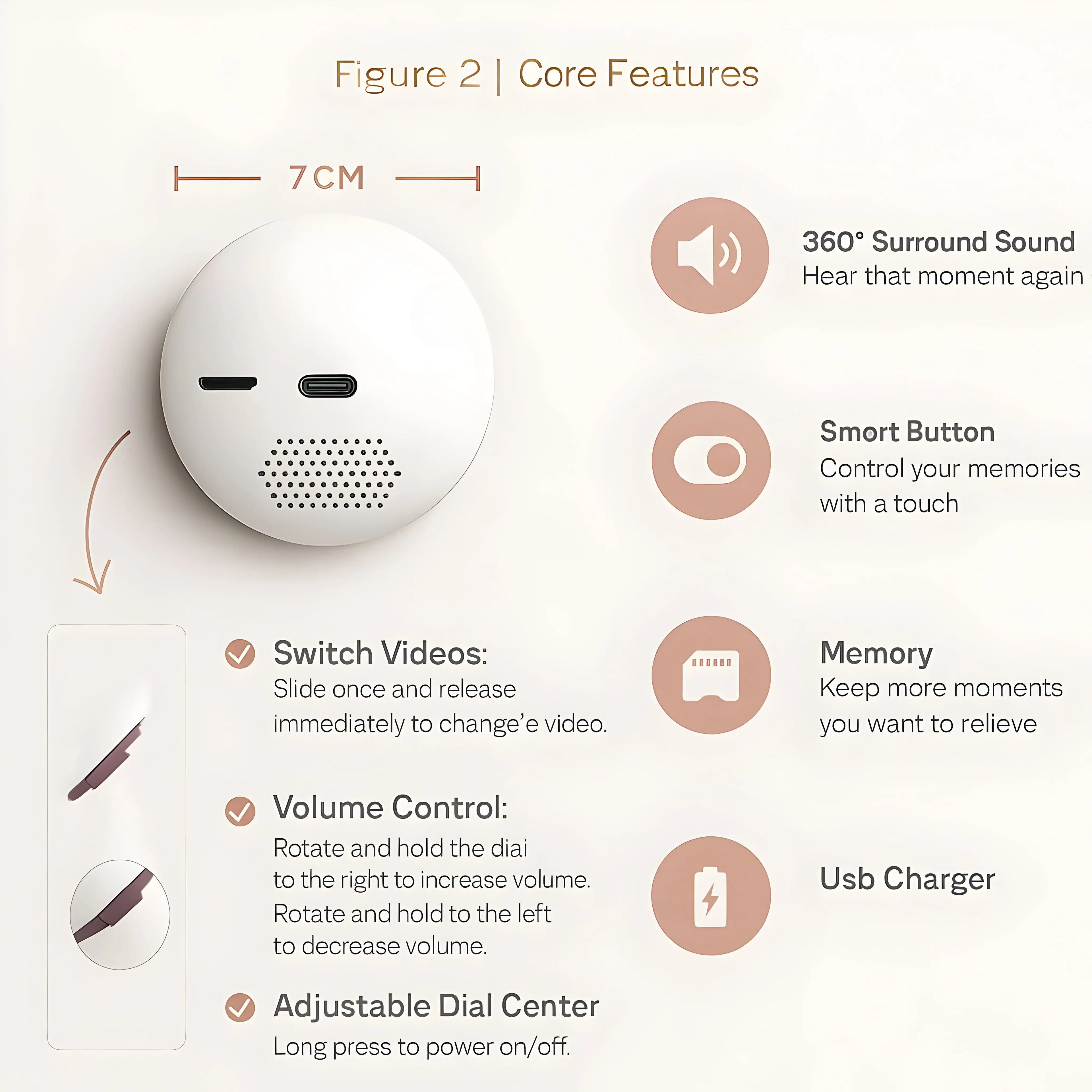 Memora – Crystal Memory Sphere - Dena Home