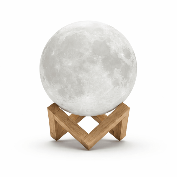 LunaGlow 3D Rechargeable Moon Lamp Night Light - Dena Home