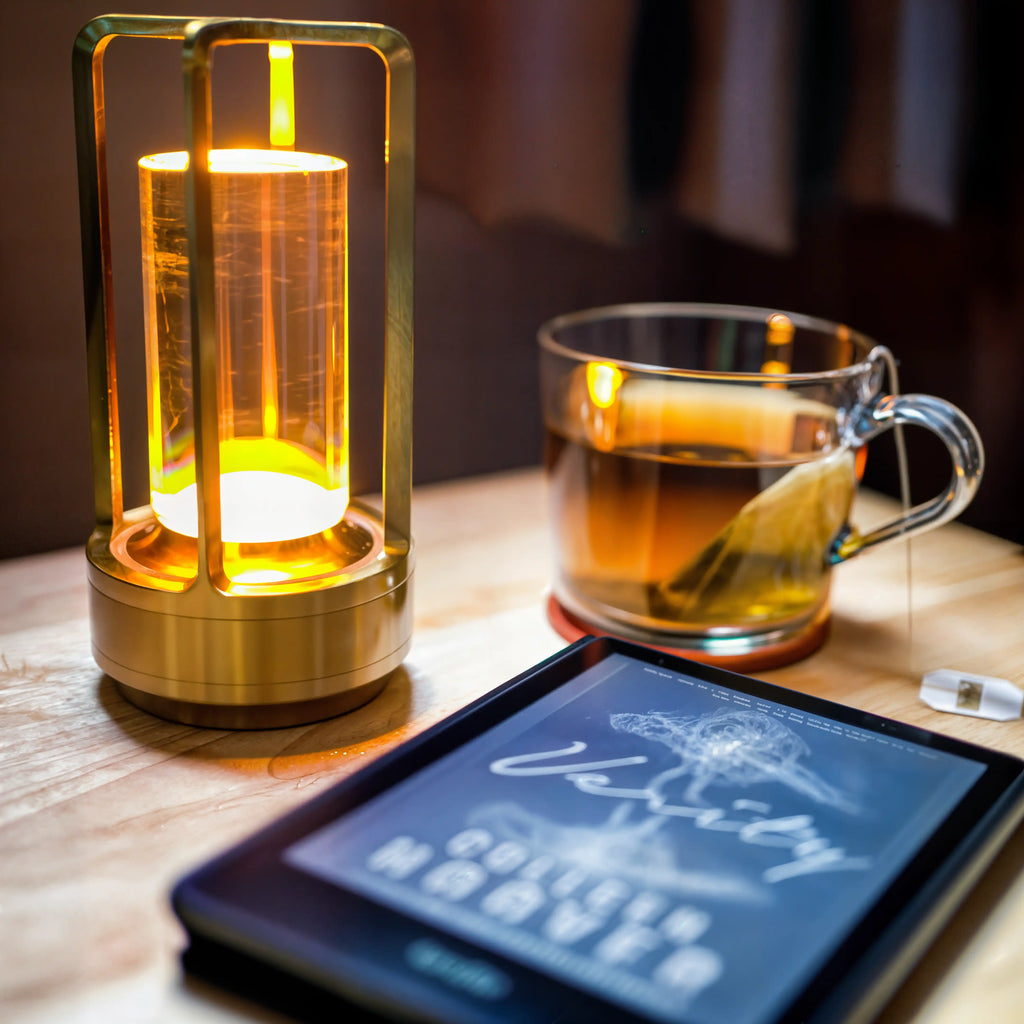 Solvi – Crystal Lantern Rechargeable Touch Light - Dena Home