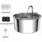 PetStream - Stainless Steel Smart Water Fountain - Dena Home