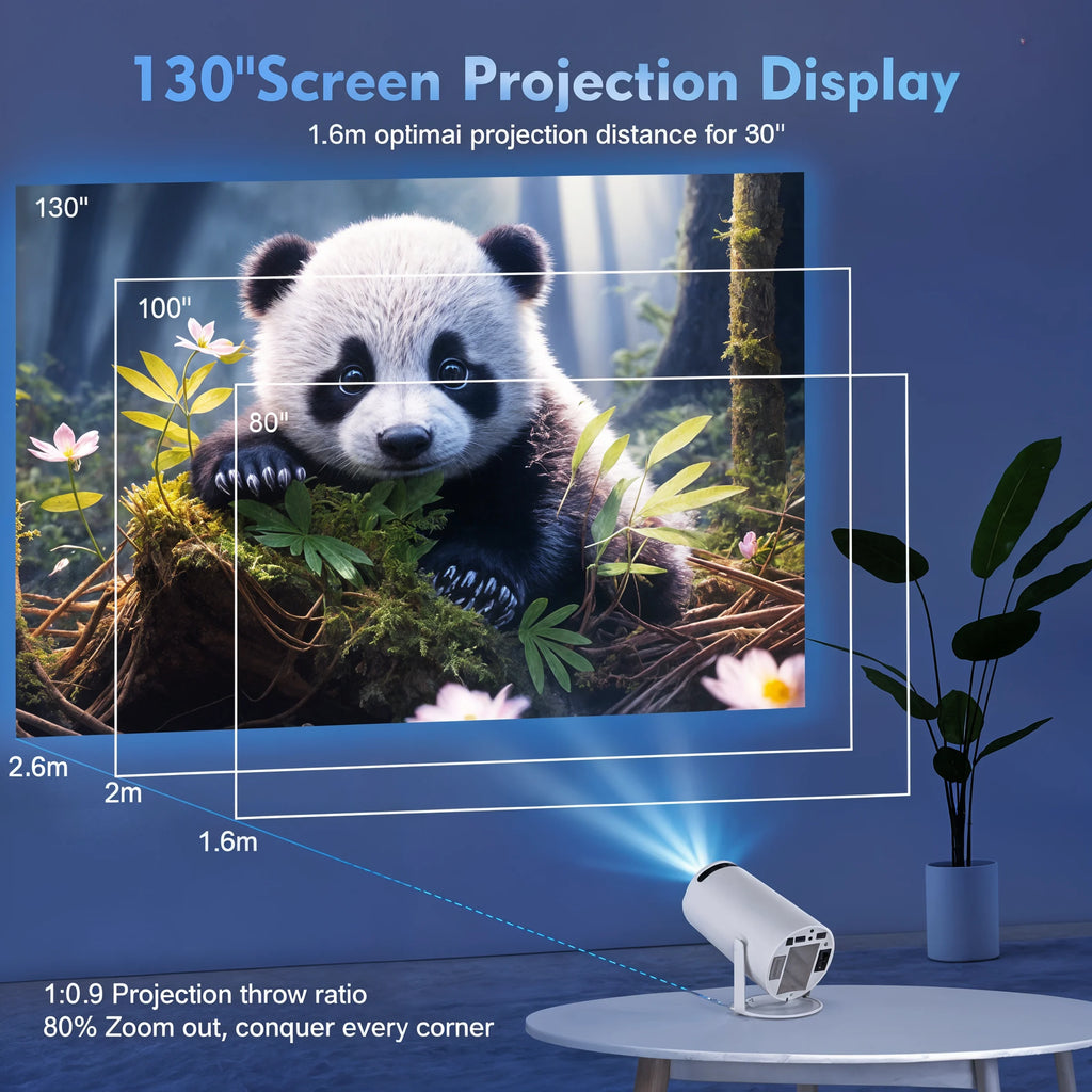 VisionX - 4K Magcubic HY300 Pro Cinema Projector - Dena Home