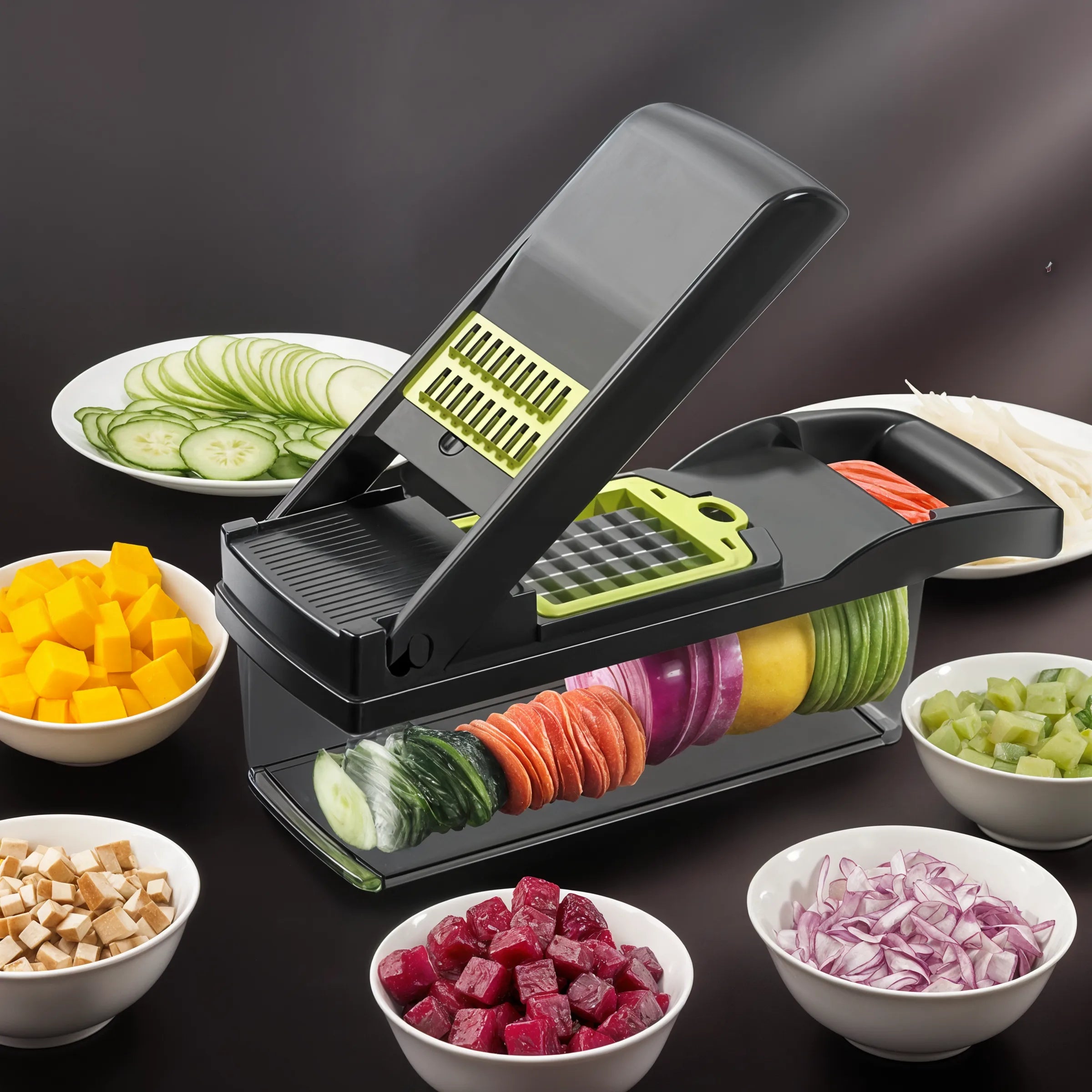 VeggiChop 14 - Multi Chopper &amp; Slicer - Dena Home