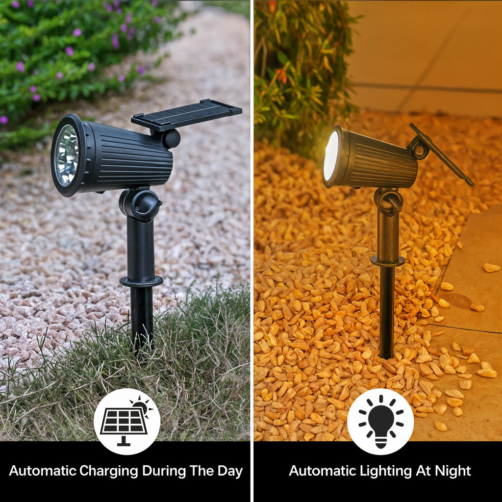 SolarFlare - 9 LED Solar Spot Lights - Dena Home