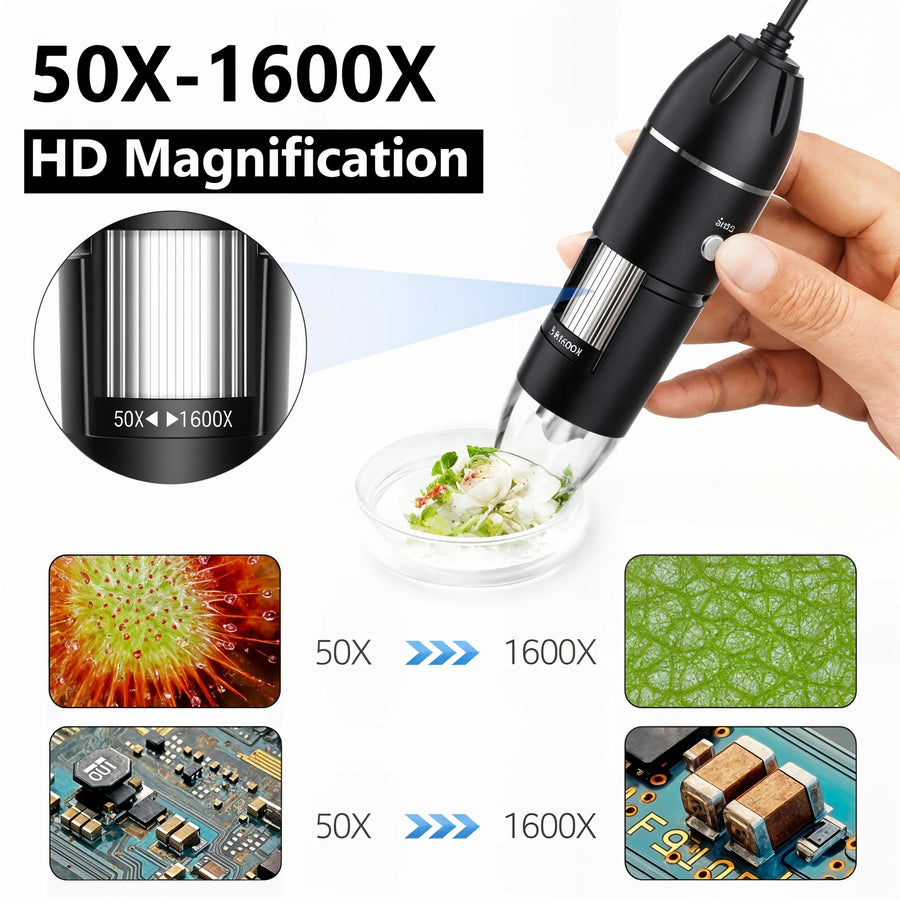 ScopeX - Digital Microscope LED Magnifier - Dena Home