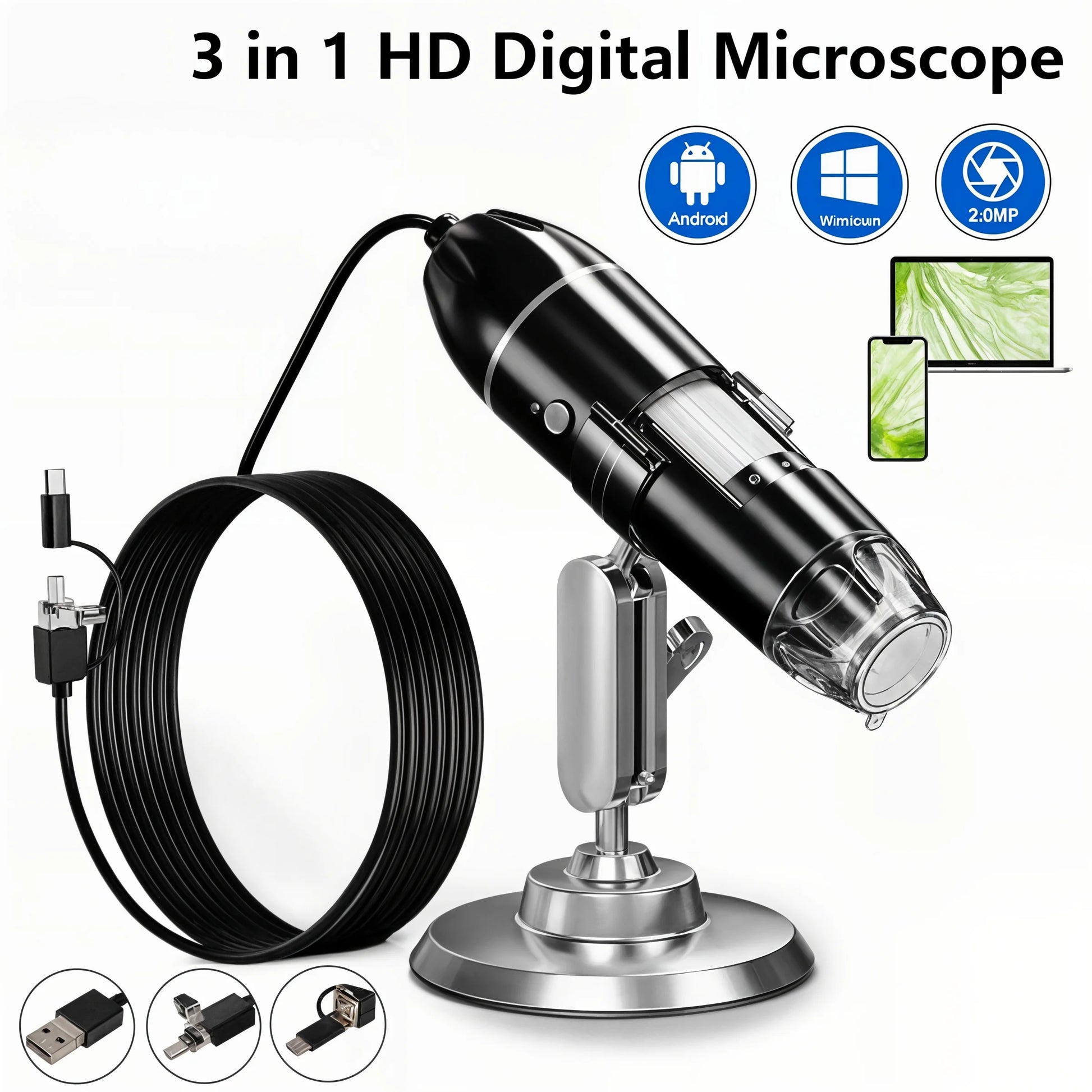 ScopeX - Digital Microscope LED Magnifier - Dena Home