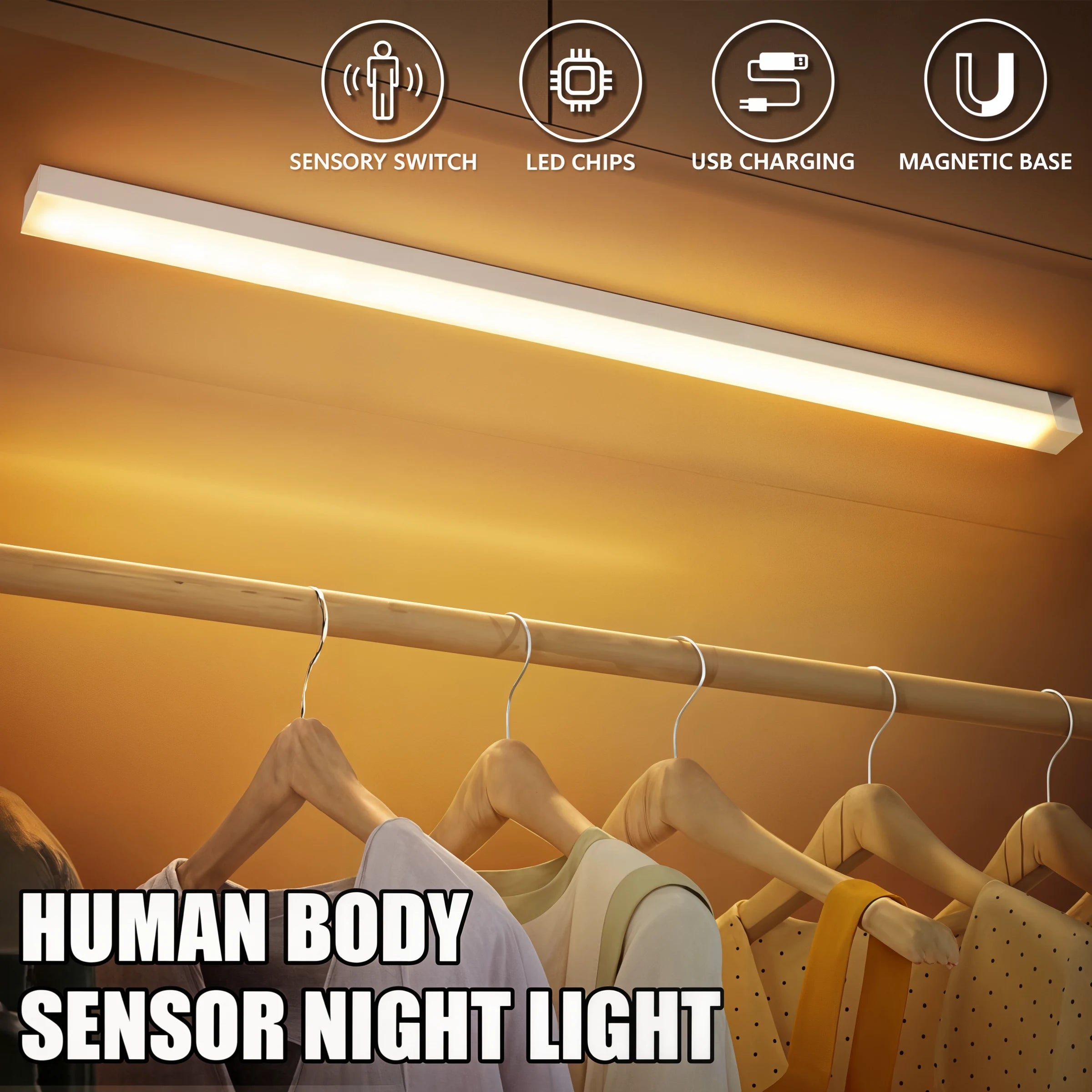 NightBeam - Rechargeable Motion Sensor Light - Dena Home
