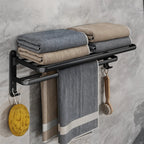 MatteRack - 50CM Matte Black Foldable Towel Rack - Dena Home