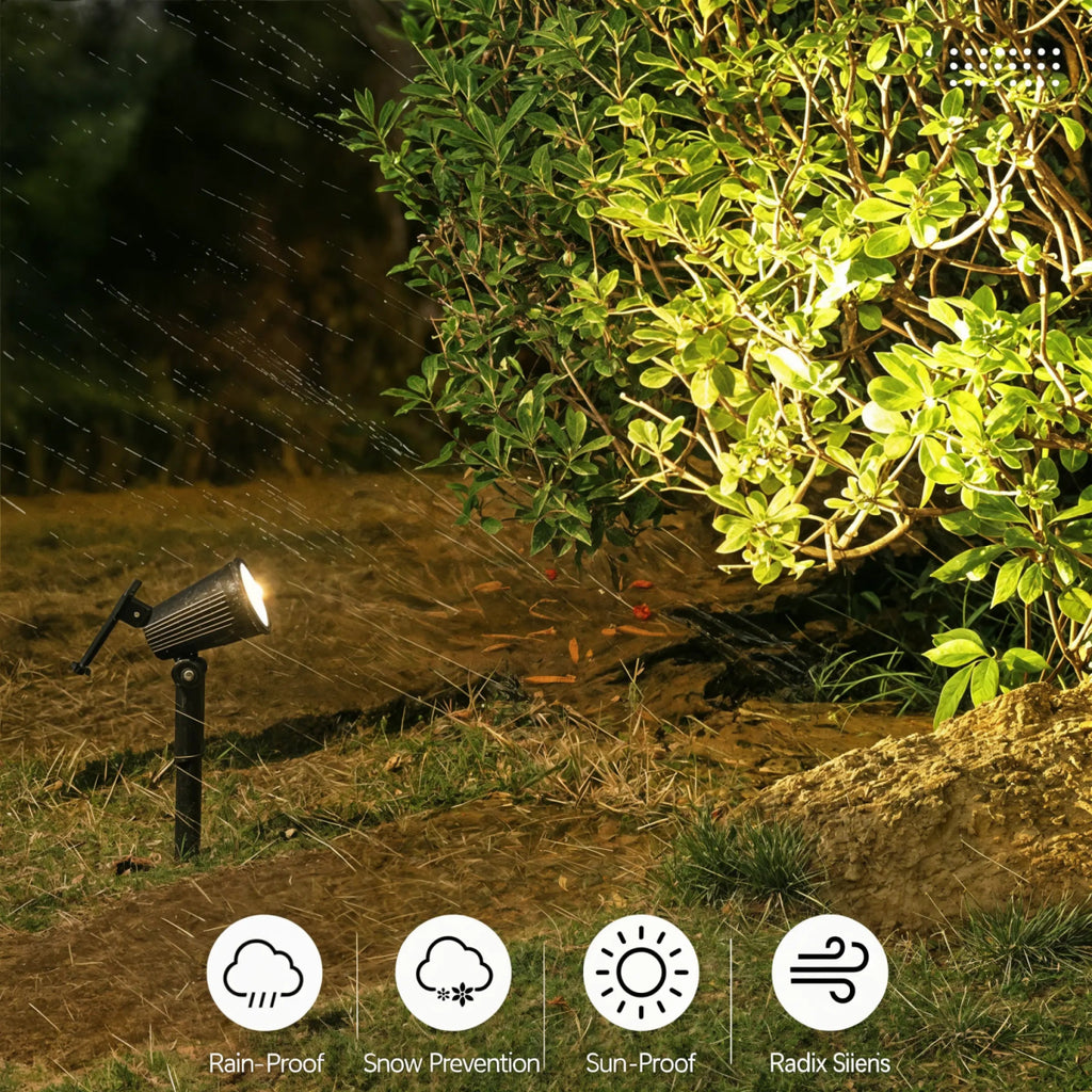 SolarFlare - 9 LED Solar Spot Lights - Dena Home