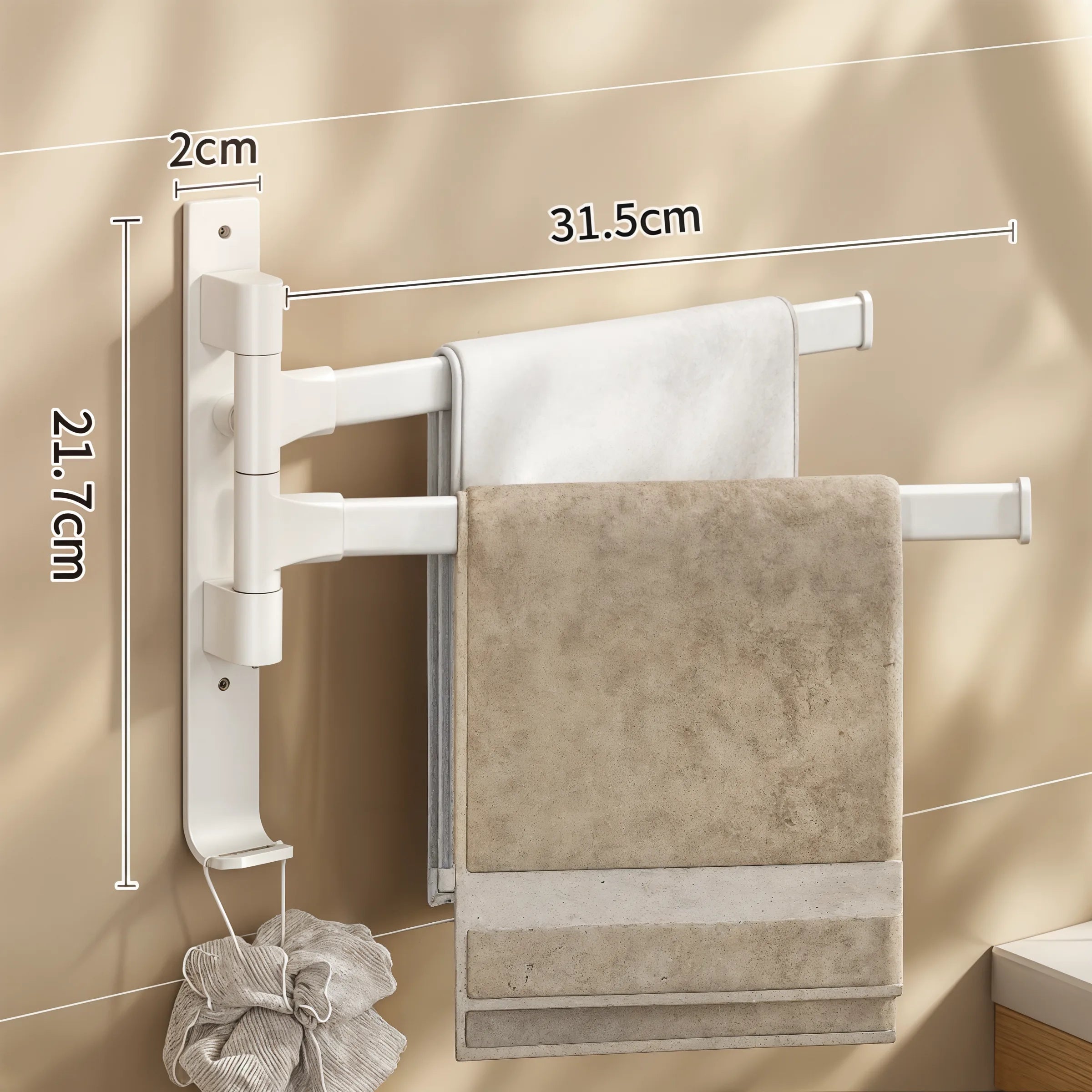 TowelFlex - Aluminium Towel Holder - Dena Home