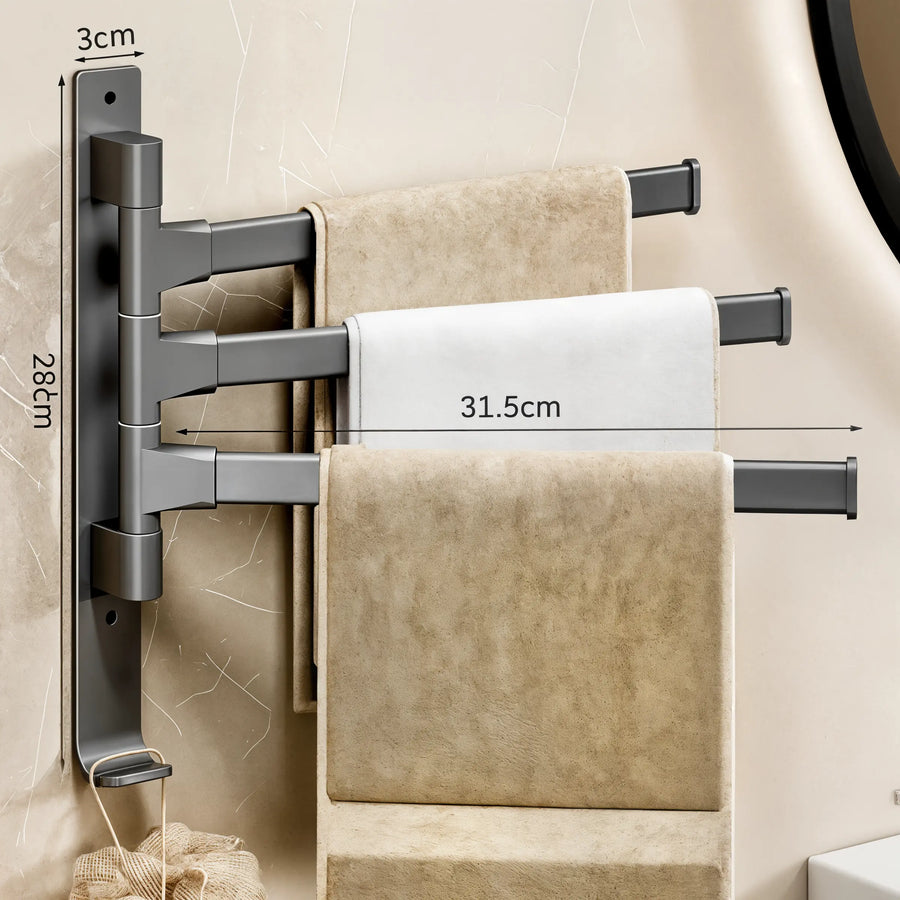 TowelFlex - Aluminium Towel Holder - Dena Home