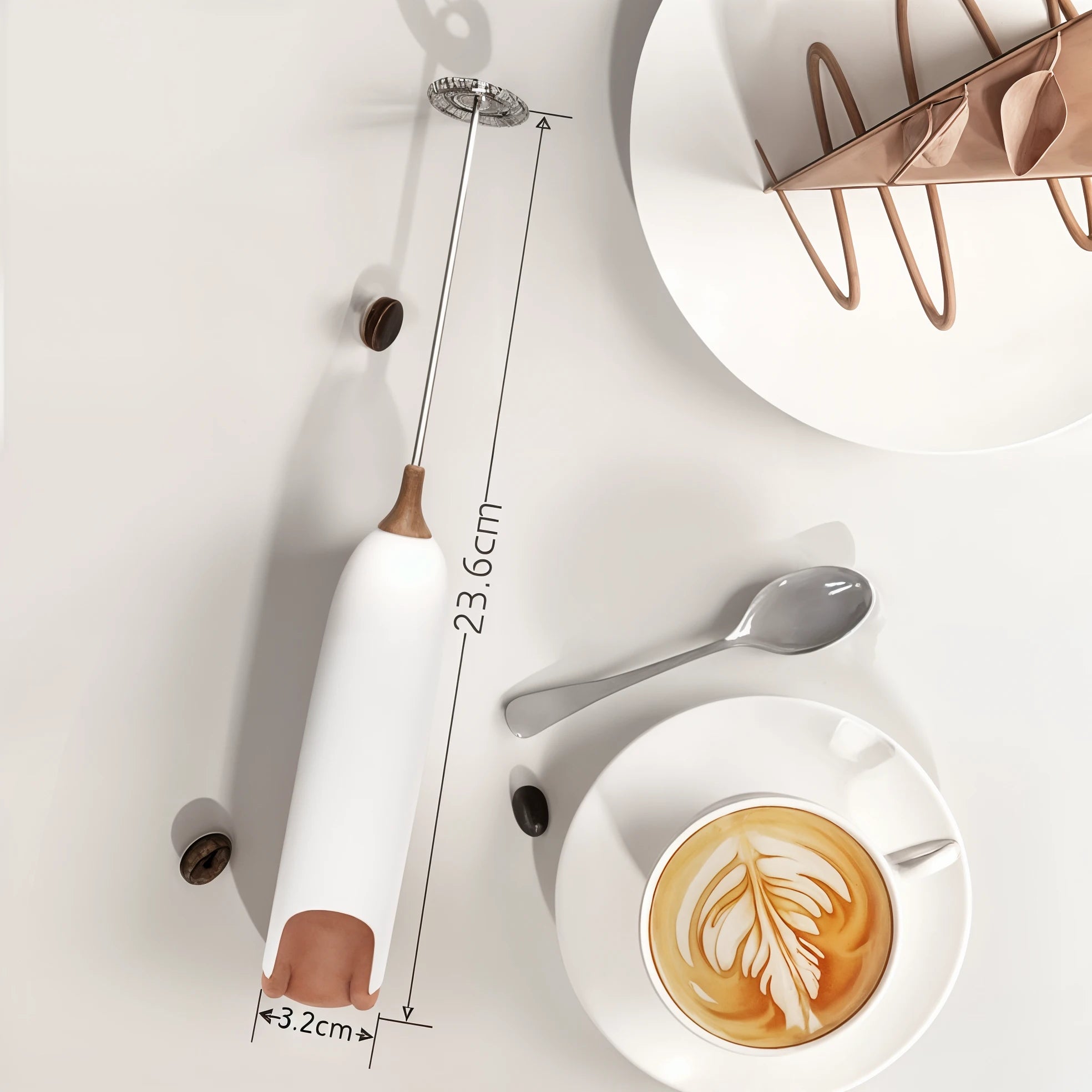 MilkWhisk - Electric Frother & Coffee Foamer - Dena Home