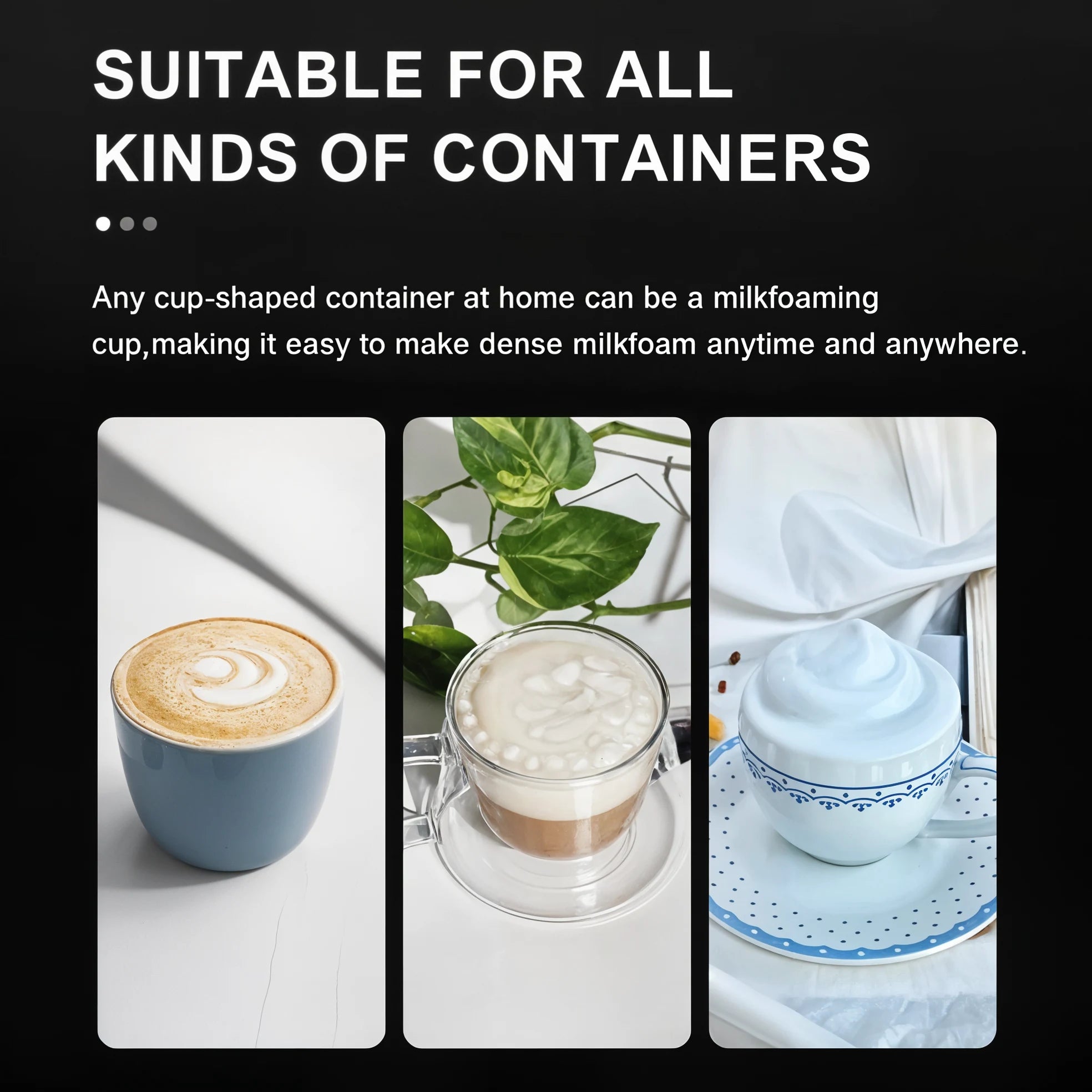 MilkWhisk - Electric Frother & Coffee Foamer - Dena Home