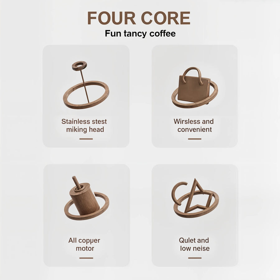 MilkWhisk - Electric Frother & Coffee Foamer - Dena Home