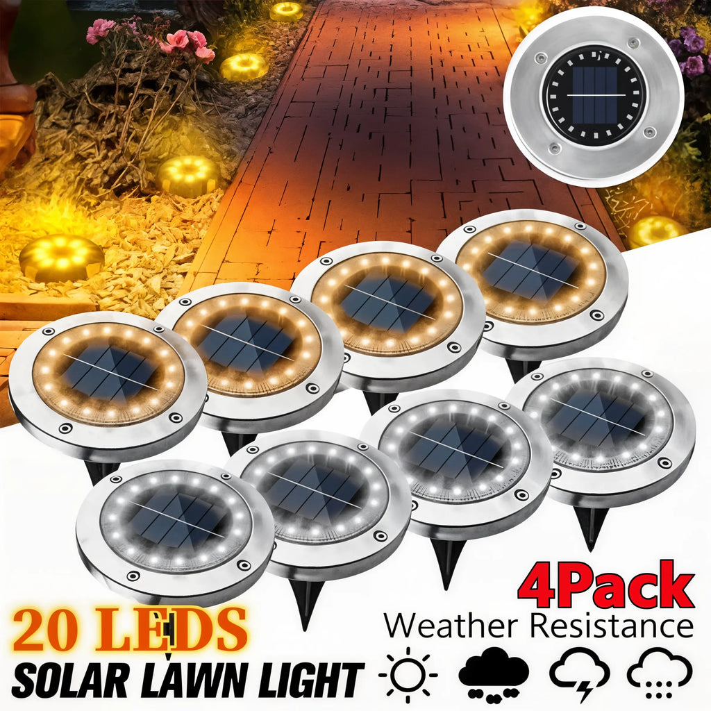 SunSpot - Solar Disk Light & LED Spotlight for Garden - Dena Home