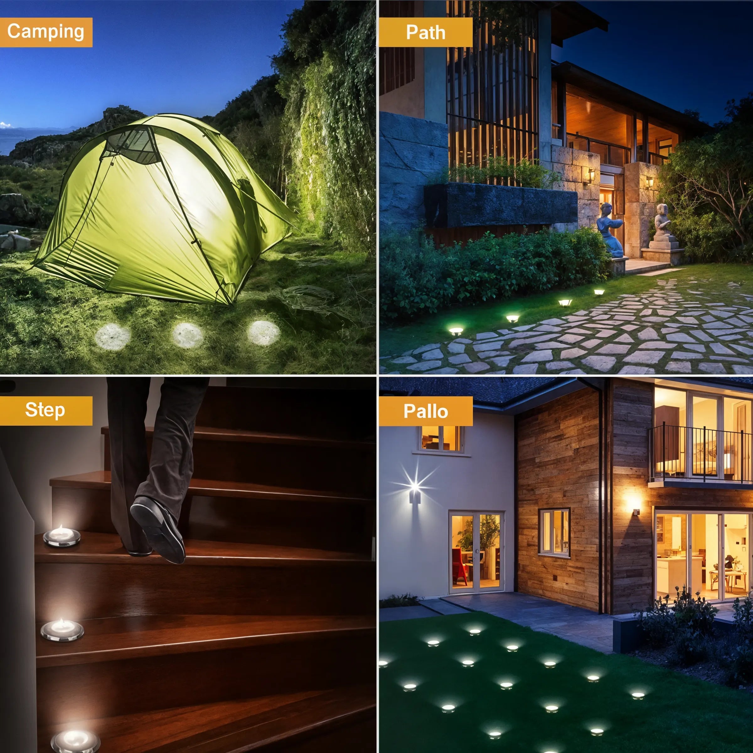 SunSpot - Solar Disk Light & LED Spotlight for Garden - Dena Home