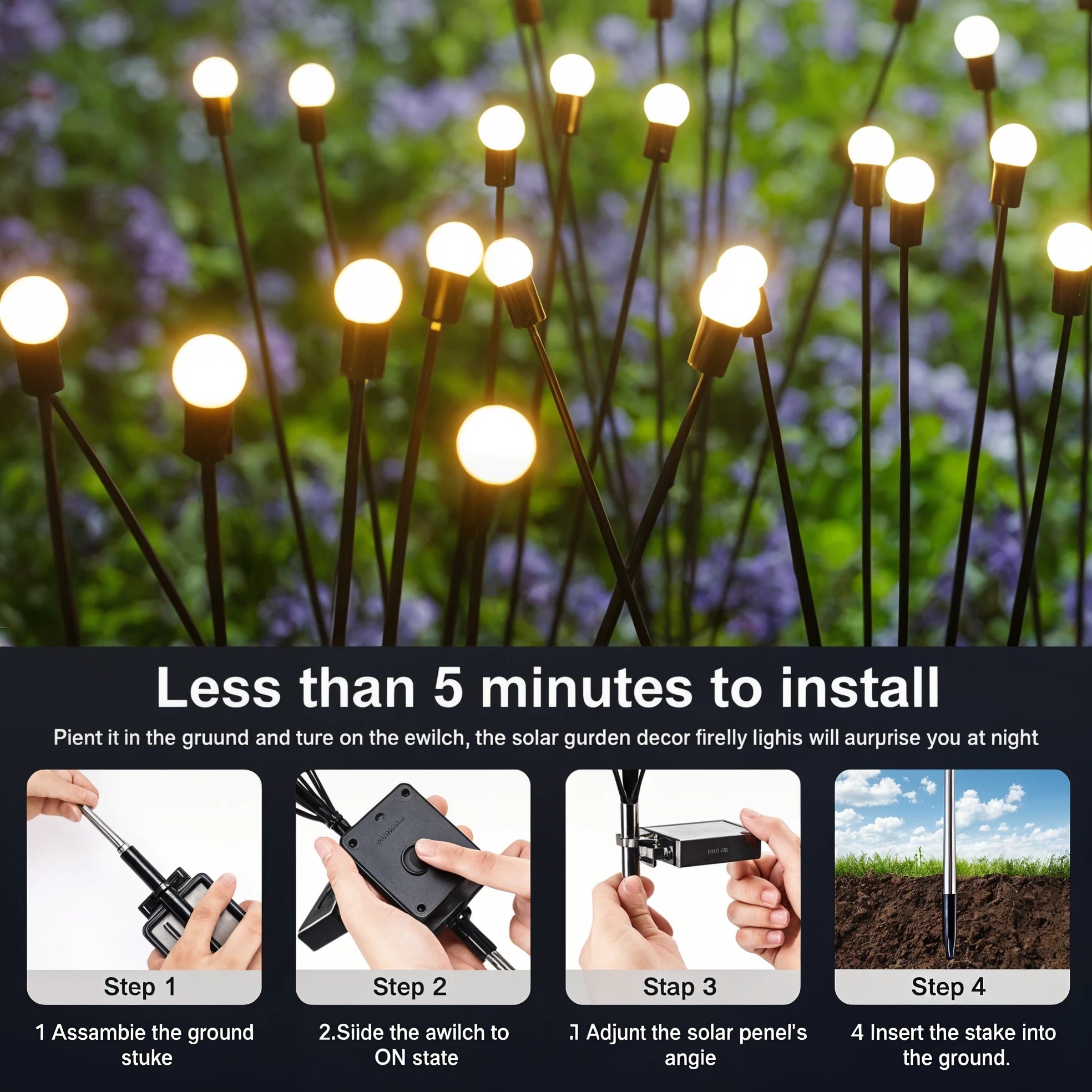 AstraGlow - Solar Firefly Lights - Dena Home