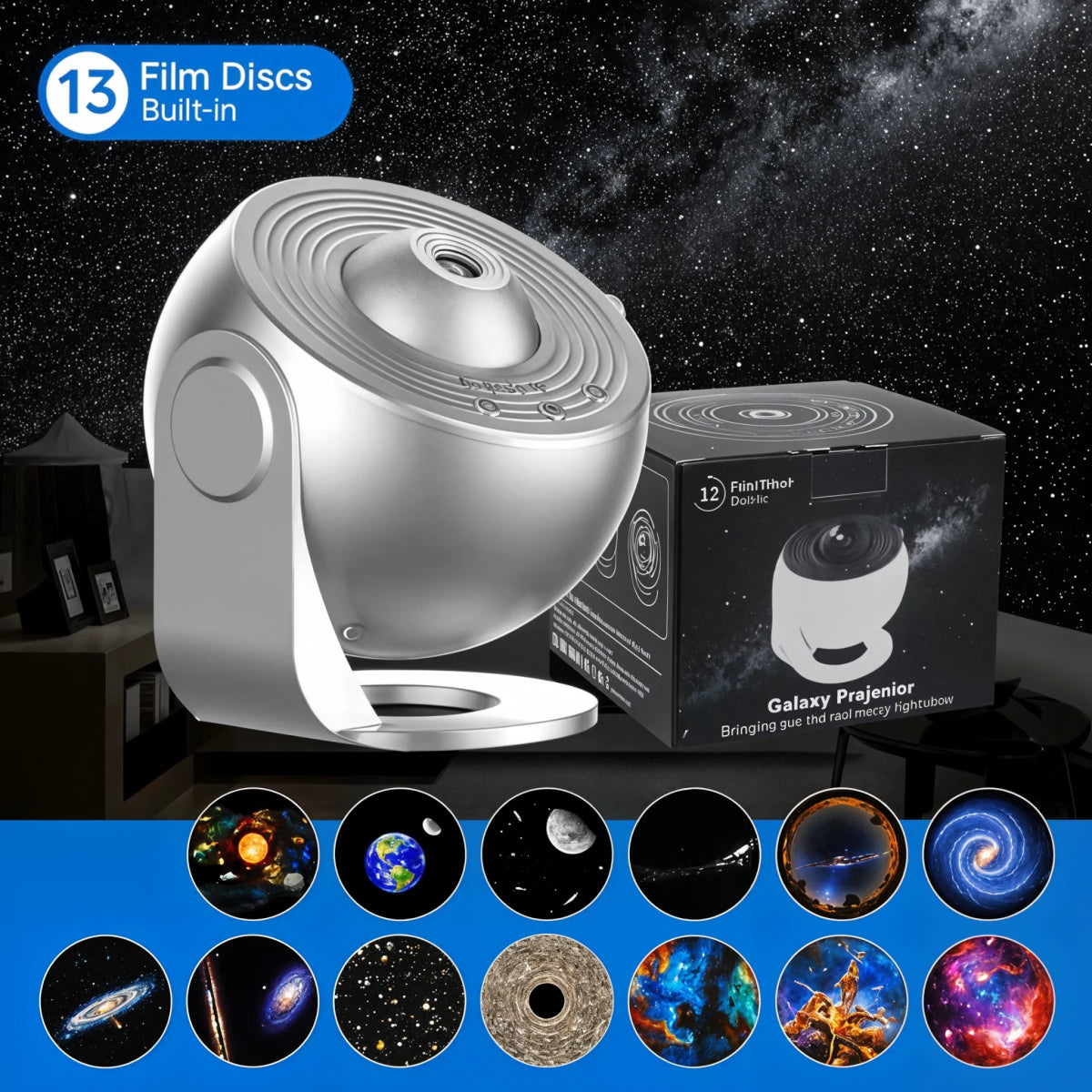 StarSphere - 360° Galaxy Night Light ProjectorDeco - Dena Home