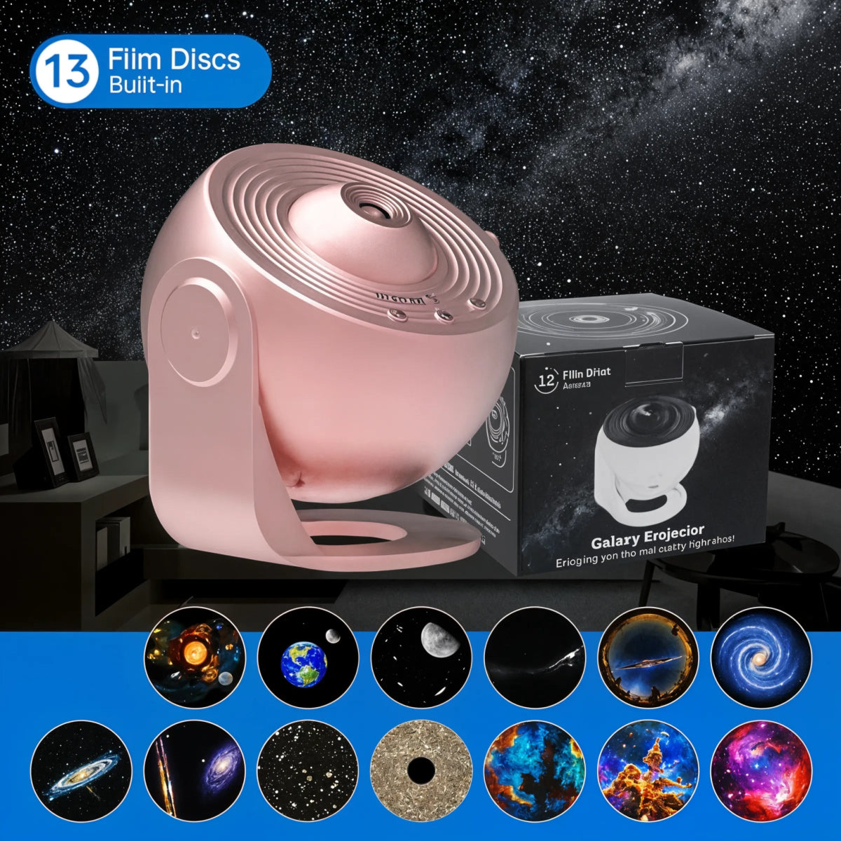 StarSphere - 360° Galaxy Night Light ProjectorDeco - Dena Home
