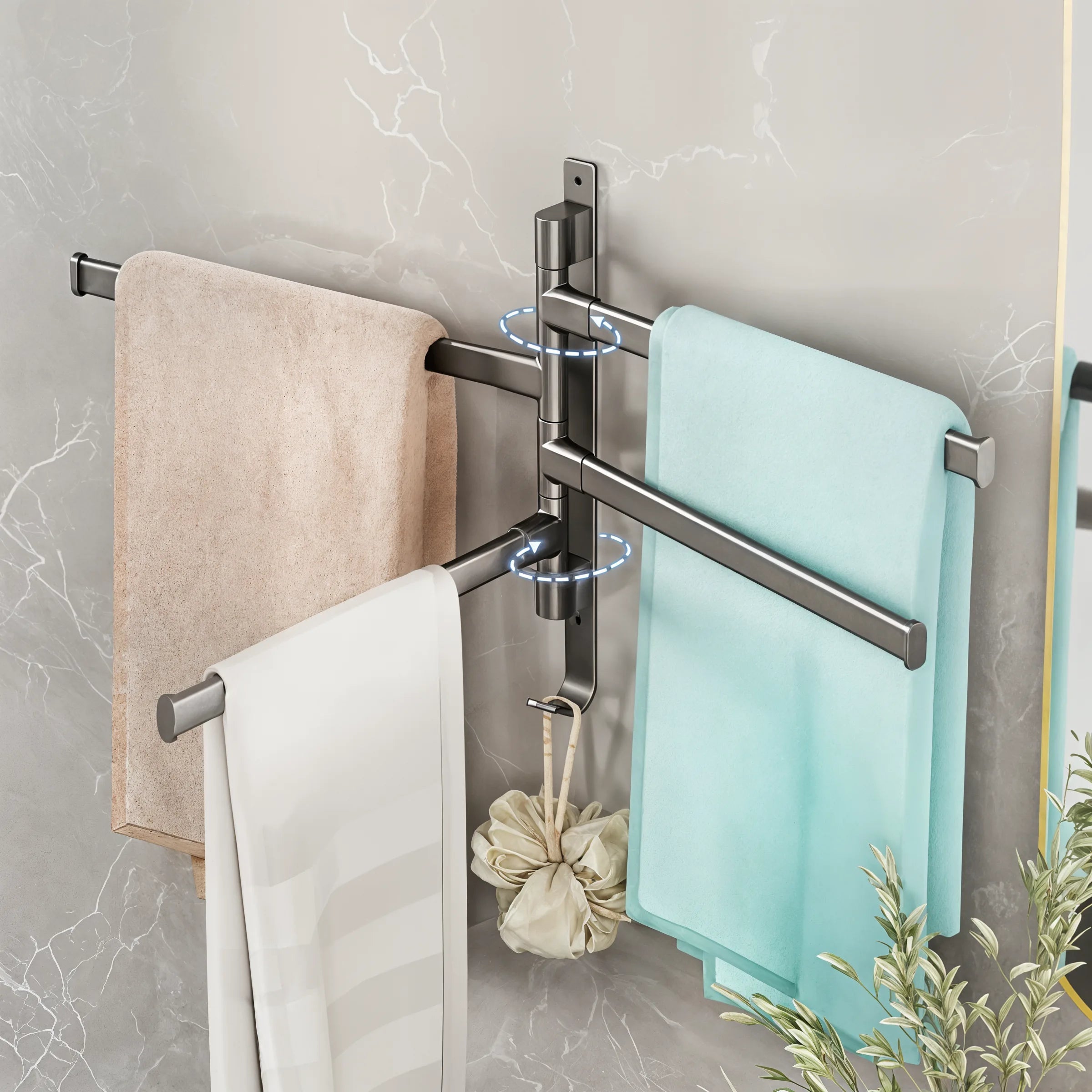 TowelFlex - Aluminium Towel Holder - Dena Home