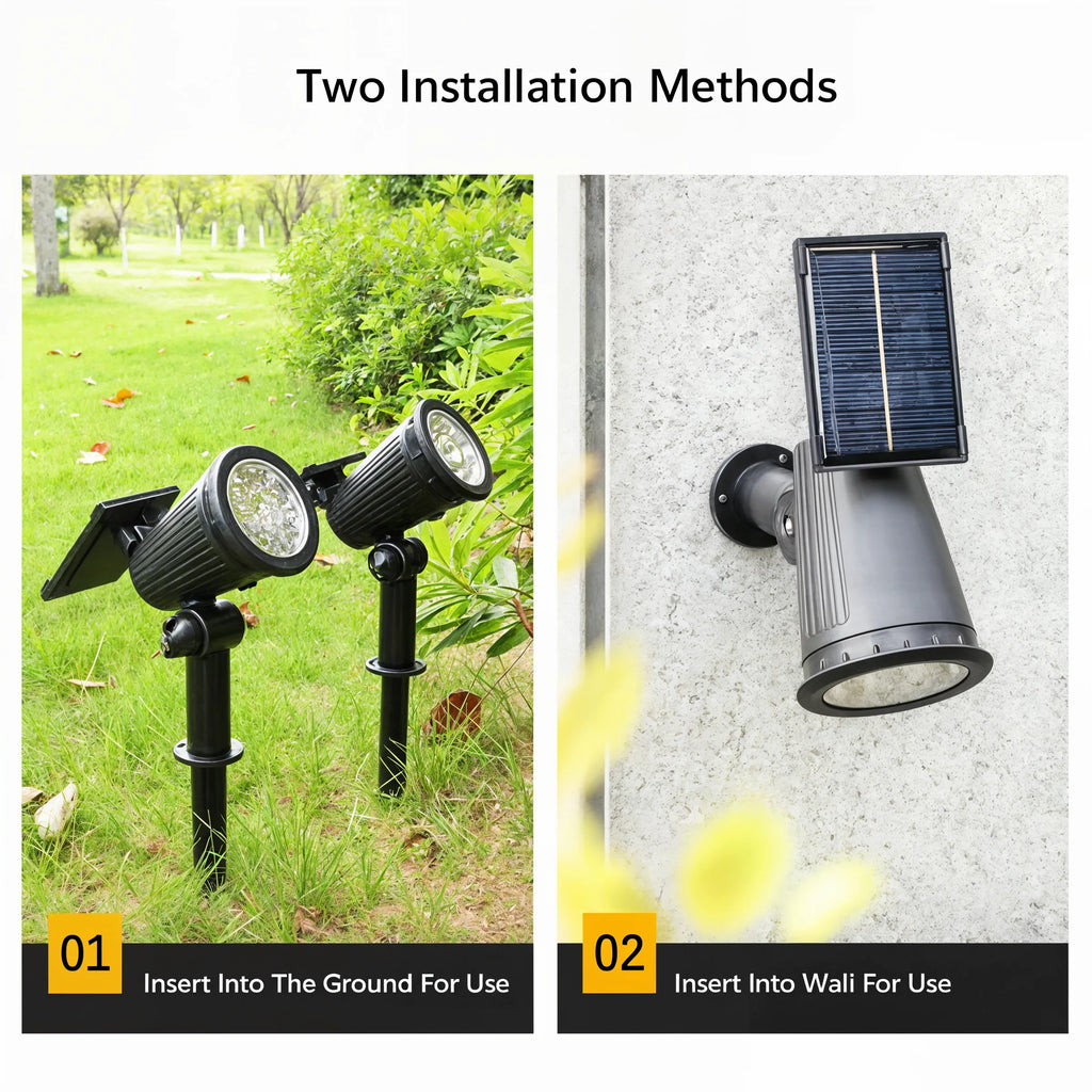 SolarFlare - 9 LED Solar Spot Lights - Dena Home